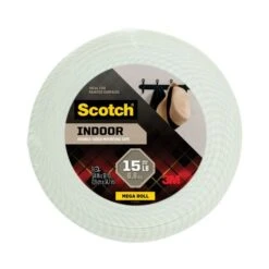Scotch Permanent High-Density Foam Mounting Tape, Holds Up To 2 Lbs, 0.75" X 38 Yds, White
