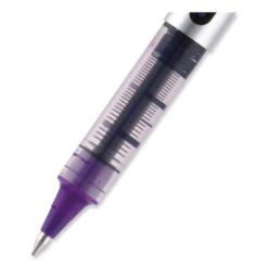 Uniball VISION Roller Ball Pen, Stick, Fine 0.7 Mm, Majestic Purple Ink, Gray Barrel, Dozen -Office Supplies Shop 018150b8749fea551e6c8beda6a710f6f5