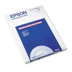 Epson® Epson Ultra Premium Photo Paper, 10 Mil, 11.75 X 16.5, Luster White, 50/Pack