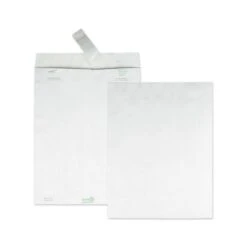 Survivor Lightweight 14 Lb Tyvek Catalog Mailers, #13 1/2, Square Flap, Redi-Strip Adhesive Closure, 10 X 13, White, 100/Box