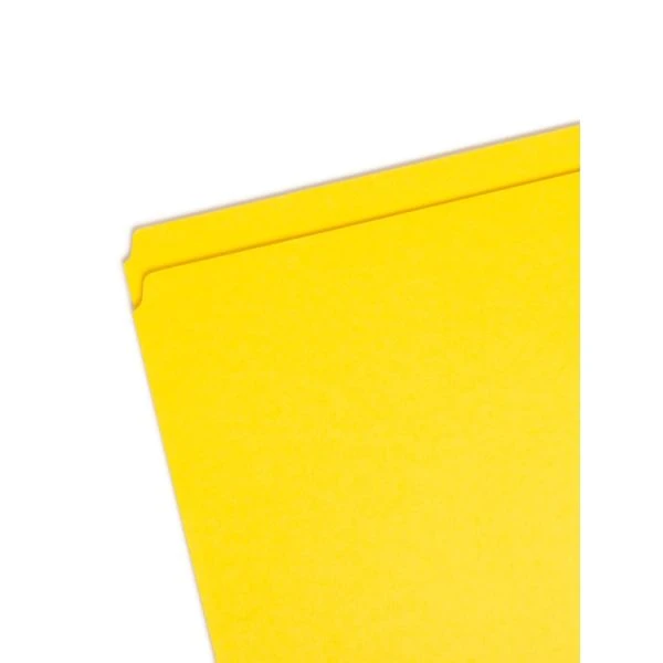Smead Reinforced Top Tab Colored File Folders, Straight Tabs, Letter Size, 0.75" Expansion, Yellow, 100/Box 9 Smead Reinforced Top Tab Colored File Folders, Straight Tabs, Letter Size, 0.75" Expansion, Yellow, 100/Box - Image 7