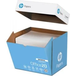 HP Office Ultra-White Paper, 92 Brightness, 20 Lb, 8 1/2 X 11, Ultra White, 2500 Sheets/Carton