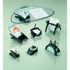 Durable VISIFIX Flip Rotary Business Card File, Holds 400 2.88 X 4.13 Cards, 8.75 X 7.13 X 8.06, Plastic, Black/Silver -Office Supplies Shop 0487cf58906a2d64aee558cca8cfbb467d