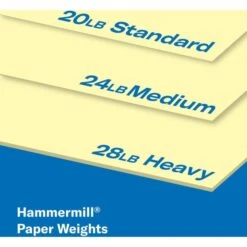 Hammermill Recycled Colored Paper, 24 Lb, 8.5" X 11", Canary, 500 Sheets/Ream -Office Supplies Shop 0899dfca424c83b65a6680726e47053715