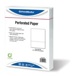 PrintWorks Professional Professional Office Paper, 20 Lb, 8 1/2 X 11, Perforated 3 2/3" From Bottom, White, 500 Sheets/Ream -Office Supplies Shop 0a1f495eee1315db20d130490e6288b447