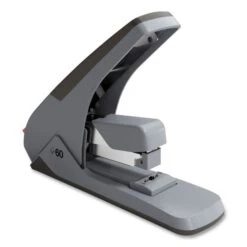 TRU RED One-Touch Desktop Stapler, 60 Or 25 Sheet Capacity, Gray/Black