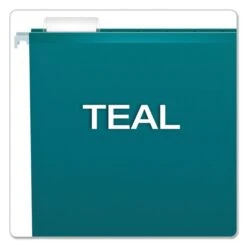 Pendaflex Colored Reinforced Hanging Folders, Legal Size, 1/5-Cut Tabs, Teal, 25/Box 11 Pendaflex Colored Reinforced Hanging Folders, Legal Size, 1/5-Cut Tabs, Teal, 25/Box -Office Supplies Shop 0c428c8f041f0e4ea3d9dd046753d423ae