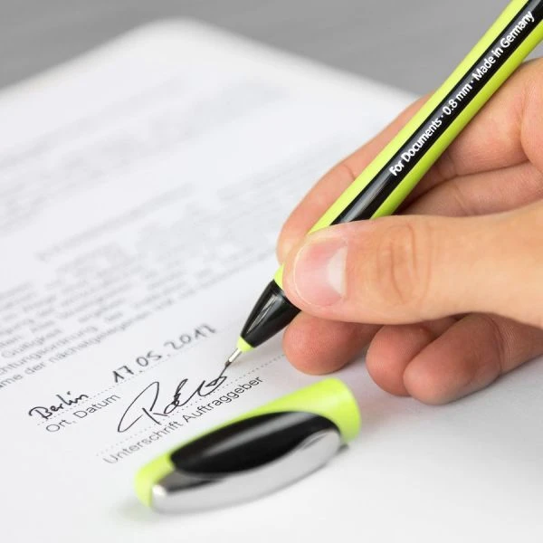 Schneider® Xpress Fineliner Porous Point Pen, Stick, Medium 0.8 Mm, Black Ink, Black/Green Barrel, 10/Box 11 Schneider® Xpress Fineliner Porous Point Pen, Stick, Medium 0.8 Mm, Black Ink, Black/Green Barrel, 10/Box - Image 9