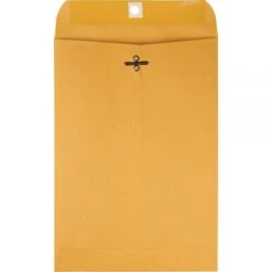 Quality Park Clasp Envelope, 28 Lb Bond Weight Kraft, #68, Square Flap, Clasp/Gummed Closure, 7 X 10, Brown Kraft, 100/Box -Office Supplies Shop 0e2312b96eb78b1e5c8ea5ac675d6aabc4