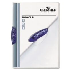 Durable Swingclip Clear Report Cover, Swing Clip, 8.5 X 11, Clear/Clear, 25/Box