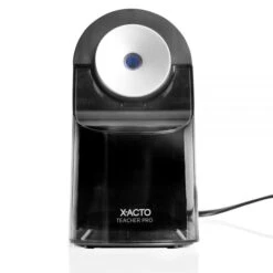 X-ACTO Model 1675 TeacherPro Classroom Electric Pencil Sharpener, AC-Powered, 4 X 7.5 X 8, Black/Silver/Smoke -Office Supplies Shop 11c69f25f70ce12620d336cda04cd6fdf1