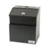 Vertiflex Steel Suggestion Box With Locking Top, 7 X 6 X 8.5, Black -Office Supplies Shop 126ed89d8c258baa2ff0e61fdee4ec5eb8