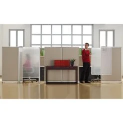Quartet Premium Workstation Privacy Screen, 38w X 64d, Translucent Clear/Silver -Office Supplies Shop 12a0fa7cd1d2cef00ed93e77d5b11db7fe