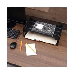 Universal Recycled Plastic Side Load Desk Trays, 2 Sections, Legal Size Files, 16.25" X 9" X 2.75", Black -Office Supplies Shop 12f219ad08aa153665205060f737a67877