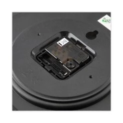 Universal Whisper Quiet Clock, 12" Overall Diameter, Black Case, 1 AA (sold Separately) -Office Supplies Shop 1370be1325a406e1ba7001311211e1272a