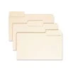 Smead SuperTab Top Tab File Folders, 1/3-Cut Tabs: Assorted, Legal Size, 0.75" Expansion, 14-pt Manila, 50/Box