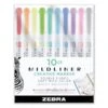 Zebra Mildliner Double Ended Highlighter, Assorted Ink Colors, Bold-Chisel/Fine-Bullet Tips, Assorted Barrel Colors, 10/Set -Office Supplies Shop 14d8e22b0d2855bf3003cd3fc35ed8babf