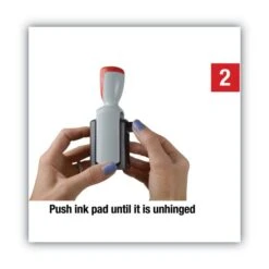 COSCO 2000PLUS Model S 360 Two-Color Message Dater, 1.75 X 1, "Received", Self-Inking, Blue/Red -Office Supplies Shop 153538b11458fe2c79f2158d29fcec1375