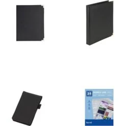 Samsill Classic Vinyl Business Card Binder, Holds 200 2 X 2.5 Cards, 10.25 X 11.13, Ebony -Office Supplies Shop 159705f449afc5d96d0f269a73d6d58abd
