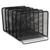 Rolodex Mesh Stacking Sorter, 5 Sections, Letter To Legal Size Files, 8.25" X 14.38" X 7.88", Black -Office Supplies Shop 15c87c1248ac46410b2954d901157ed186