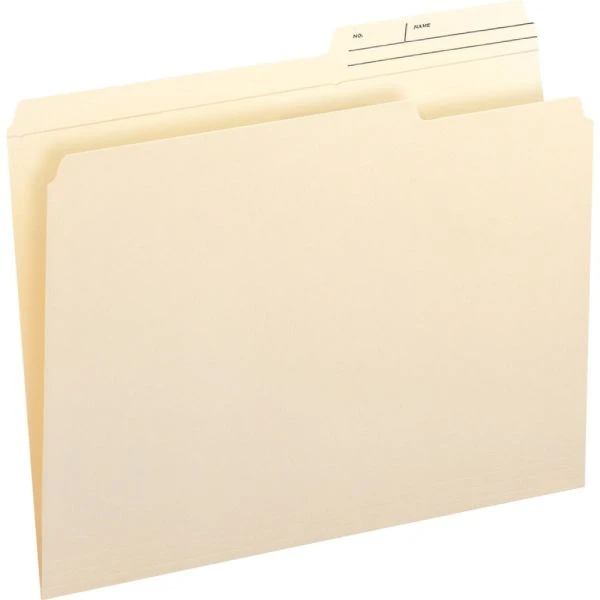 Smead Reinforced Guide Height File Folders, 2/5-Cut Printed Tabs: Right Position, Letter Size, 0.75" Expansion, Manila, 100/Box 4 Smead Reinforced Guide Height File Folders, 2/5-Cut Printed Tabs: Right Position, Letter Size, 0.75" Expansion, Manila, 100/Box - Image 2