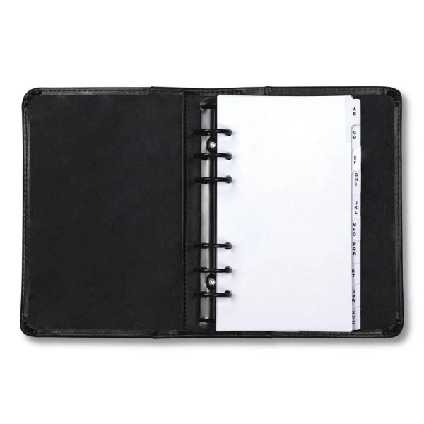 Samsill Regal Leather Business Card Binder, Holds 120 2 X 3.5 Cards, 5.75 X 7.75, Black 4 Samsill Regal Leather Business Card Binder, Holds 120 2 X 3.5 Cards, 5.75 X 7.75, Black - Image 2