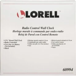 Lorell 13-1/4" Radio Controlled Wall Clock -Office Supplies Shop 1740e4e716abe6e381fb2ad610487662b2