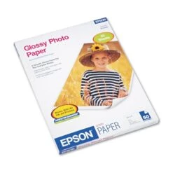 Epson® Epson Glossy Photo Paper, 9.4 Mil, 8.5 X 11, Glossy White, 50/Pack