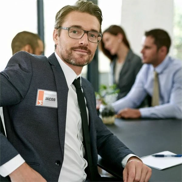 Avery Magnetic Style Name Badge Kit, Horizontal, 4" X 3", White, 48/Pack 7 Avery Magnetic Style Name Badge Kit, Horizontal, 4" X 3", White, 48/Pack - Image 5