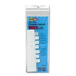 Redi-Tag Legal Index Tabs, Customizable: Handwrite Only, 1/5-Cut, White, 1" Wide, 416/Pack