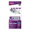 Avery The Mighty Badge Name Badge Holder Kit, Horizontal, 3 X 1, Inkjet, Silver, 4 Holders/32 Inserts -Office Supplies Shop 2150a5f6dcd51fec6955b26b6b3b0773a9