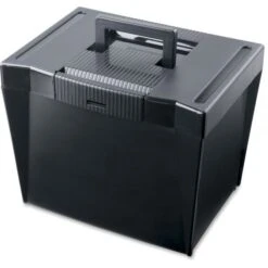 Pendaflex Portable Letter Size File Box, Letter Files, 13.5" X 10.25" X 10.88", Black -Office Supplies Shop 21cc0ad2f10344557fc0b005dc70c4cbdf