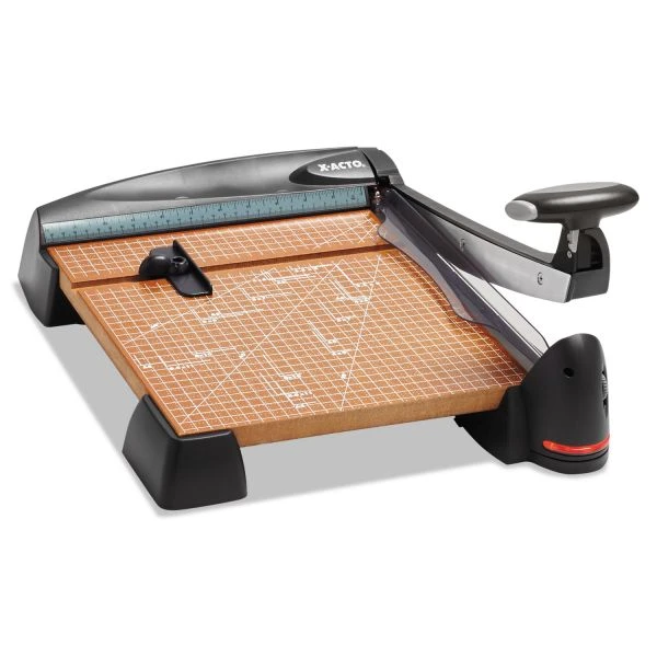 X-ACTO 12-Sheet Laser Guillotine Trimmer, Wood Base, 12" X 12" 4 X-ACTO 12-Sheet Laser Guillotine Trimmer, Wood Base, 12" X 12" - Image 2