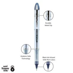 Uniball Vision Elite Liquid Ink Rollerball Pens, Bold Point, 0.8 Mm, White Barrel, Blue/Black Ink, Pack Of 12 20 Uniball Vision Elite Liquid Ink Rollerball Pens, Bold Point, 0.8 Mm, White Barrel, Blue/Black Ink, Pack Of 12 -Office Supplies Shop 238853061efcf98873d2d09b3d54e77d85