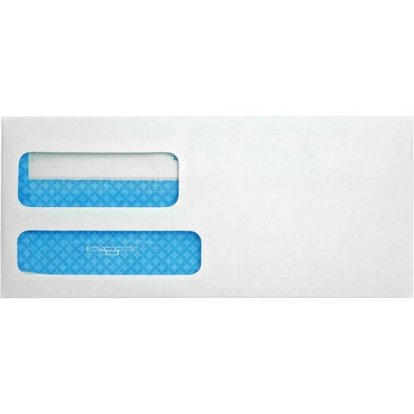 Quality Park Double Window Redi-Seal Security-Tinted Envelope, #9, Commercial Flap, Redi-Seal Adhesive Closure, 3.88 X 8.88, White, 500/BX 5 Quality Park Double Window Redi-Seal Security-Tinted Envelope, #9, Commercial Flap, Redi-Seal Adhesive Closure, 3.88 X 8.88, White, 500/BX - Image 3