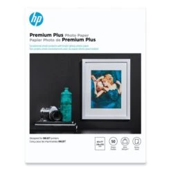 HP Premium Plus Photo Paper, 11.5 Mil, 8.5 X 11, Glossy White, 50/Pack -Office Supplies Shop 23c1ec4a42f7c8fc336bcf395e8f37fd5a