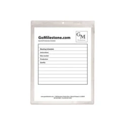 C-Line Clear Vinyl Shop Ticket Holders, Both Sides Clear, 15 Sheets, 8.5 X 11, 50/Box -Office Supplies Shop 27ef3d950d1217d725855346290514de92