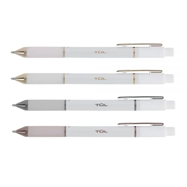 TUL BP Series Retractable Ballpoint Pens, Medium Point, 1.0 Mm, Pearl White Barrel, Black Ink, Pack Of 12 Pens 5 TUL BP Series Retractable Ballpoint Pens, Medium Point, 1.0 Mm, Pearl White Barrel, Black Ink, Pack Of 12 Pens - Image 3