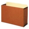 Pendaflex File Cabinet Pockets, 5.25" Expansion, Legal Size, Redrope, 10/Box