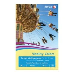 Xerox™ Xerox Vitality Colors Color Multi-Use Printer & Copier Paper, Ledger Size (11" X 17"), Ream Of 500 Sheets, 20 Lb, 30% Recycled, Yellow