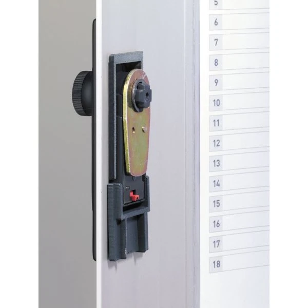 Durable Locking Key Cabinet, 72-Key, Brushed Aluminum, Silver, 11.75 X 4.63 X 15.75 9 Durable Locking Key Cabinet, 72-Key, Brushed Aluminum, Silver, 11.75 X 4.63 X 15.75 - Image 7