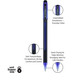 Uniball Jetstream 101 Roller Ball Pen, Stick, Bold 1 Mm, Blue Ink, Black/Blue Barrel, Dozen -Office Supplies Shop 2cc5f1e70ea580572ec3da8e4af8712ee3