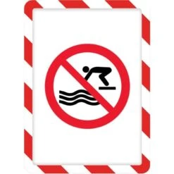 Tarifold, Inc. High Visibility Safety Frame Display Pocket-Magnet Back, 10 1/4 X 14 1/2, Red/WH -Office Supplies Shop 2e10e6faefbf58d4d9b2601665658d4fd2