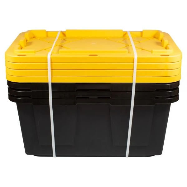 By Greenmade Professional Storage Totes, 23-Gallon, Black/Yellow, Pack Of 4 Totes 7 By Greenmade Professional Storage Totes, 23-Gallon, Black/Yellow, Pack Of 4 Totes - Image 5