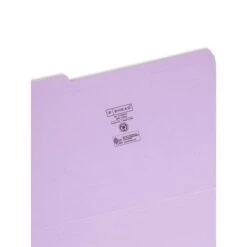 Smead Reinforced Top Tab Colored File Folders, 1/3-Cut Tabs: Assorted, Legal Size, 0.75" Expansion, Lavender, 100/Box -Office Supplies Shop 2fc294728384307e0275835891d434e6a1