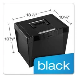 Pendaflex Portable Letter Size File Box, Letter Files, 13.5" X 10.25" X 10.88", Black -Office Supplies Shop 32354e701cda82ce075cc245f26c344d6f