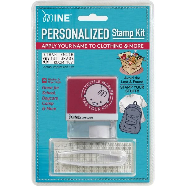 COSCO MINE Textile Stamp, 1.5" X 1.5", Black 6 COSCO MINE Textile Stamp, 1.5" X 1.5", Black - Image 4