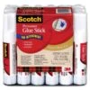 Scotch Permanent Glue Stick, .28 Oz, 18/Pack