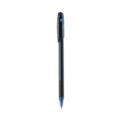 Uniball Jetstream 101 Roller Ball Pen, Stick, Bold 1 Mm, Blue Ink, Black/Blue Barrel, Dozen