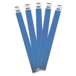 Advantus Crowd Management Wristbands, Sequentially Numbered, 9.75" X 0.75", Blue, 500/Pack